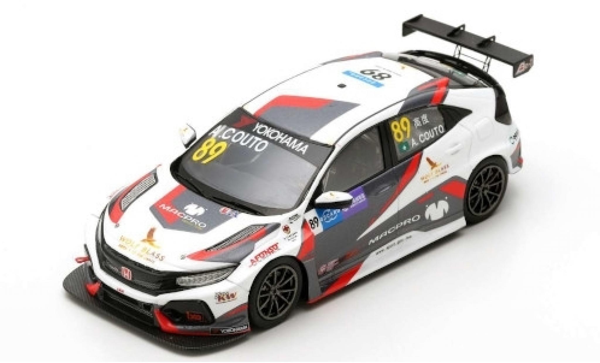 Diecast model cars Honda Civic 1/43 Spark Type R TCR No.89 MacPro