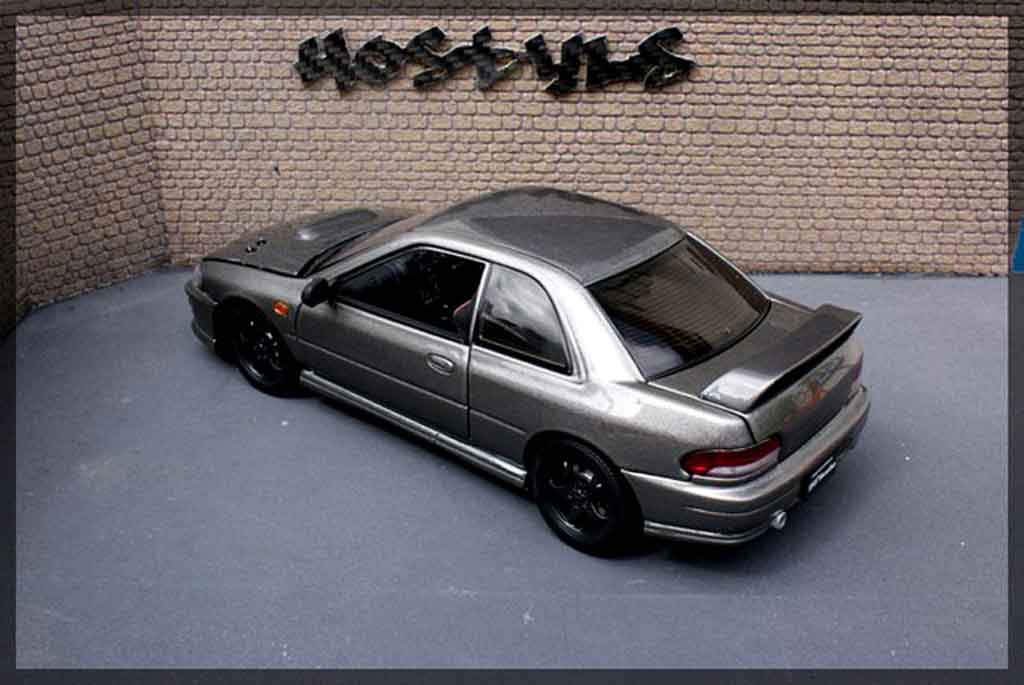 Subaru Impreza WRX Type R 1/18 Autoart WRX Type R gt turbo sti grey carbone