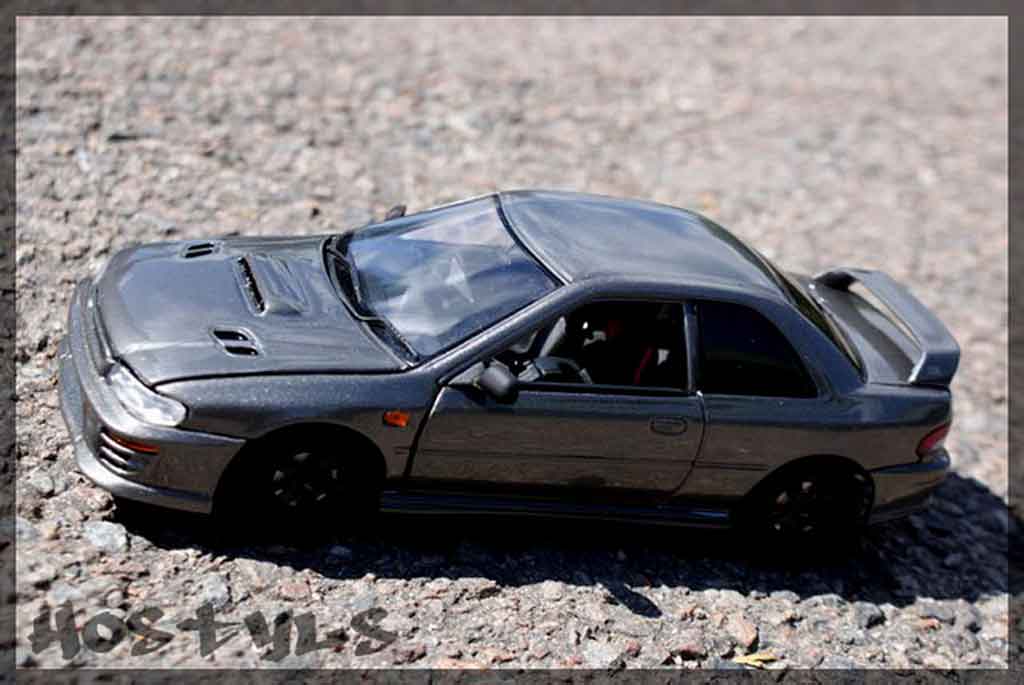 Subaru Impreza WRX Type R 1/18 Autoart WRX Type R gt turbo sti grey carbone