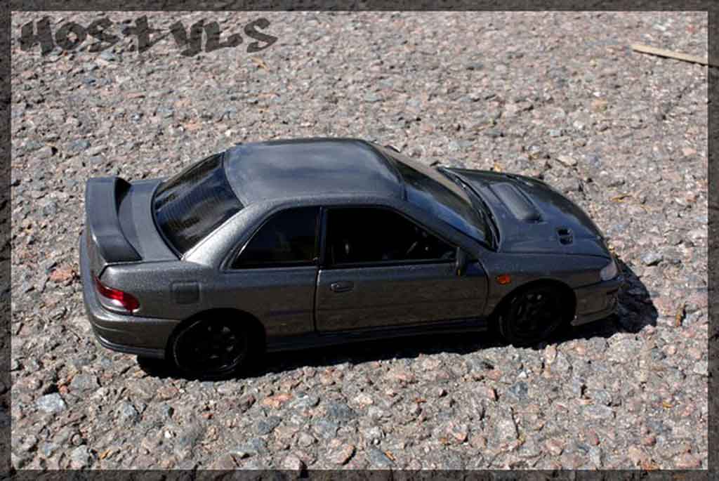 Subaru Impreza WRX Type R 1/18 Autoart WRX Type R gt turbo sti grey carbone
