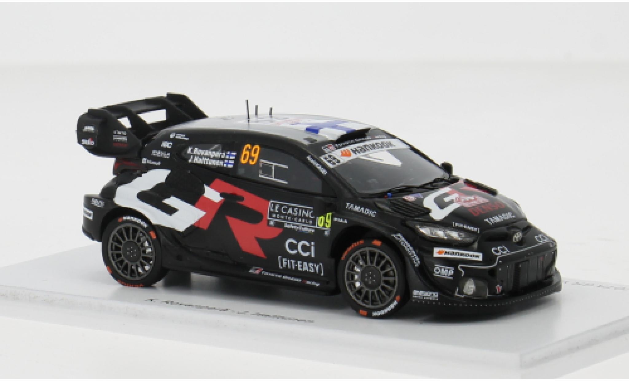 Toyota Yaris 1/43 Spark GR Rally 1 Rally Monte Carlo 2025 #69 K.Rovanperä/J.Halttunen 1:43 diecast model cars