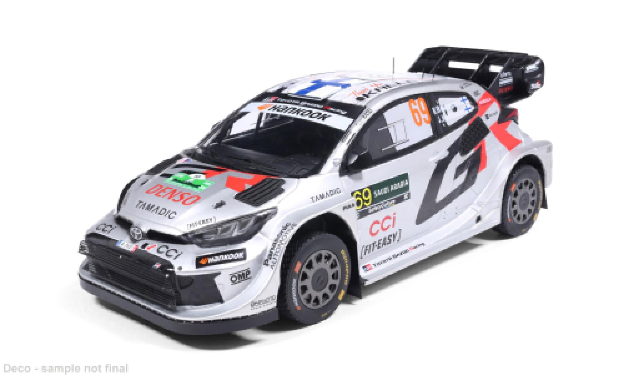 Toyota Yaris 1/18 IXO GR Rally1 Rally Saudi Arabia 2025 #69 K.Rovanper&auml;/J.Halttunen 1:18 diecast model cars