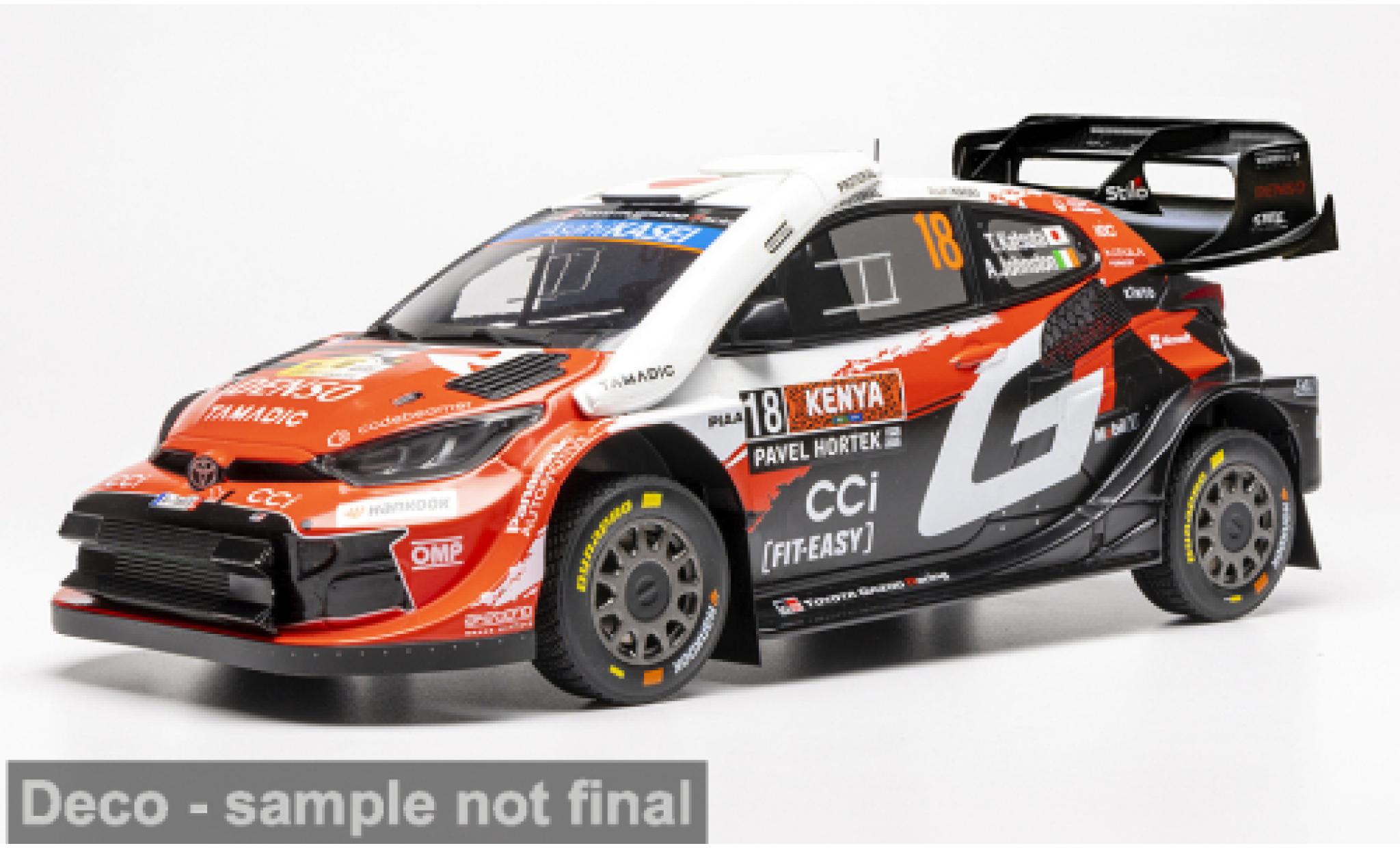 Toyota Yaris 1/18 IXO GR Rally1 WRC Safari Rallye Kenia 2026 Gazoo Racing #18 T.Katsuta/A.Johnston 1:18 diecast model cars