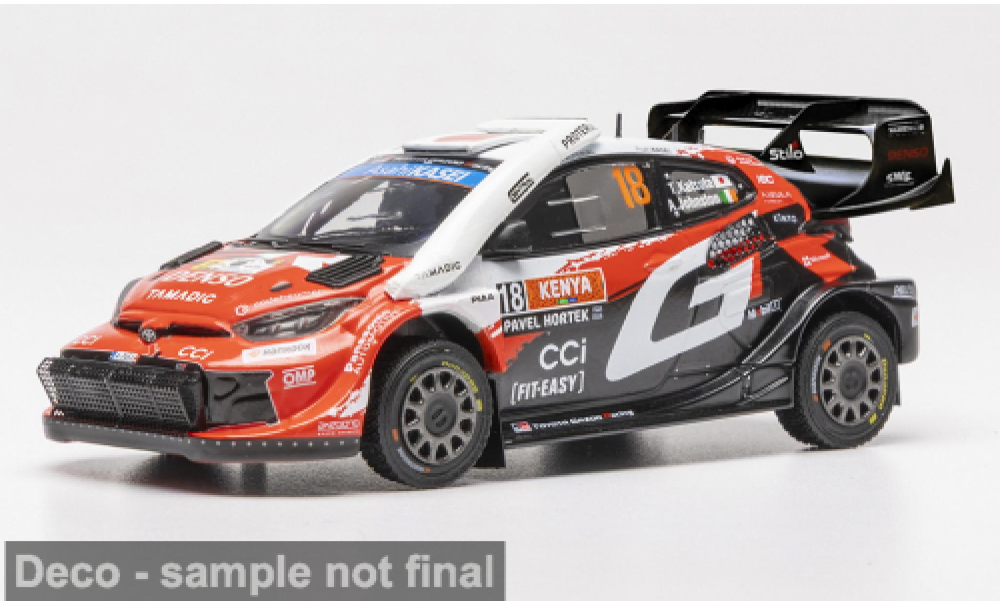 Toyota Yaris 1/43 IXO GR Rally1 WRC Safari Rallye Kenia 2026 Gazoo Racing #18 T.Katsuta/A.Johnston 1:43 diecast model cars