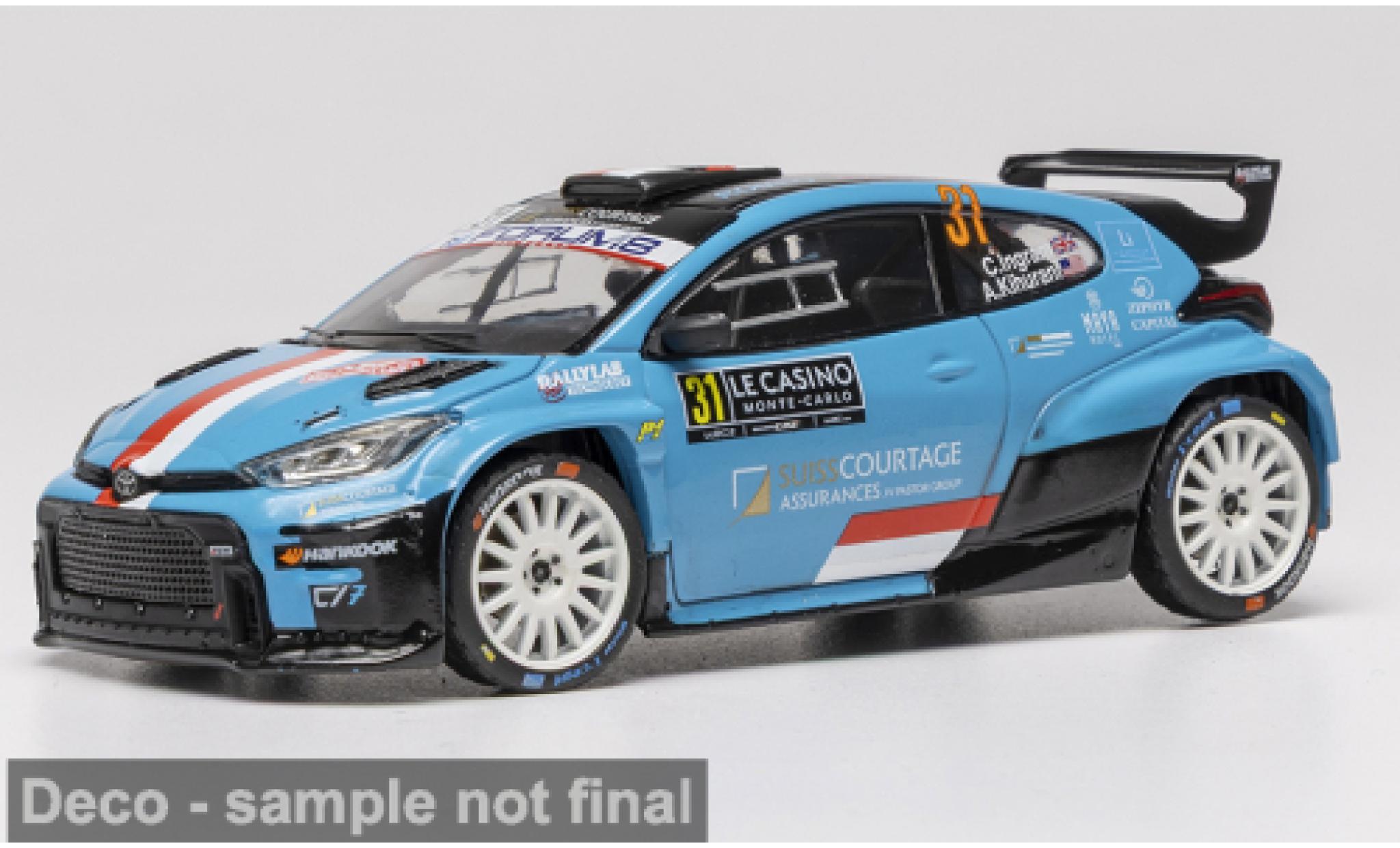 Toyota Yaris 1/43 IXO GR Rally2 Rally Monte Carlo 2026 #31 C.Ingram/A.Kihurani 1:43 diecast model cars