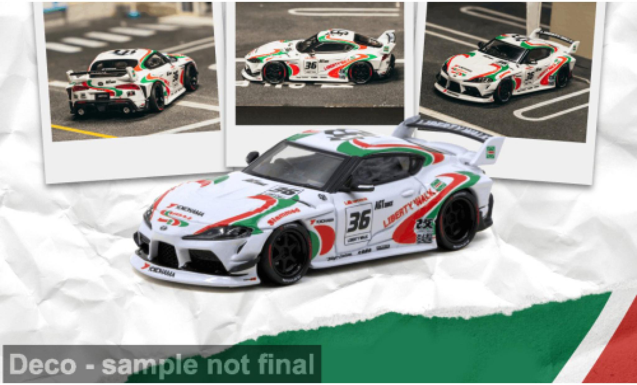 Toyota Supra 1/64 Tarmac Works SUPRA (A90) LB -WORKS weiss 2024 Castrol 1:64 diecast model cars