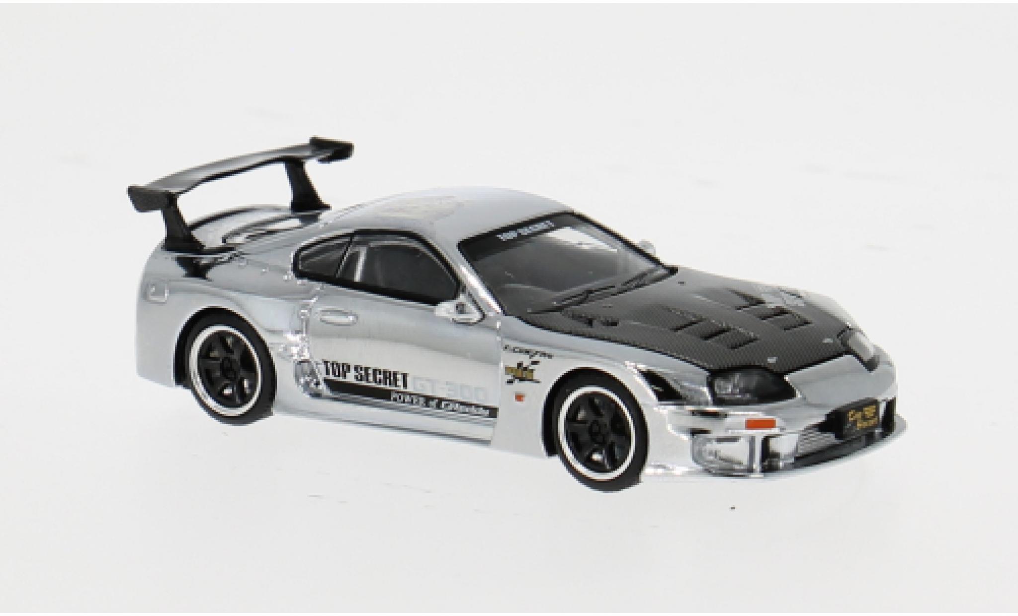 Toyota Supra 1/64 Pop Race GT300 silber 1:64 diecast model cars