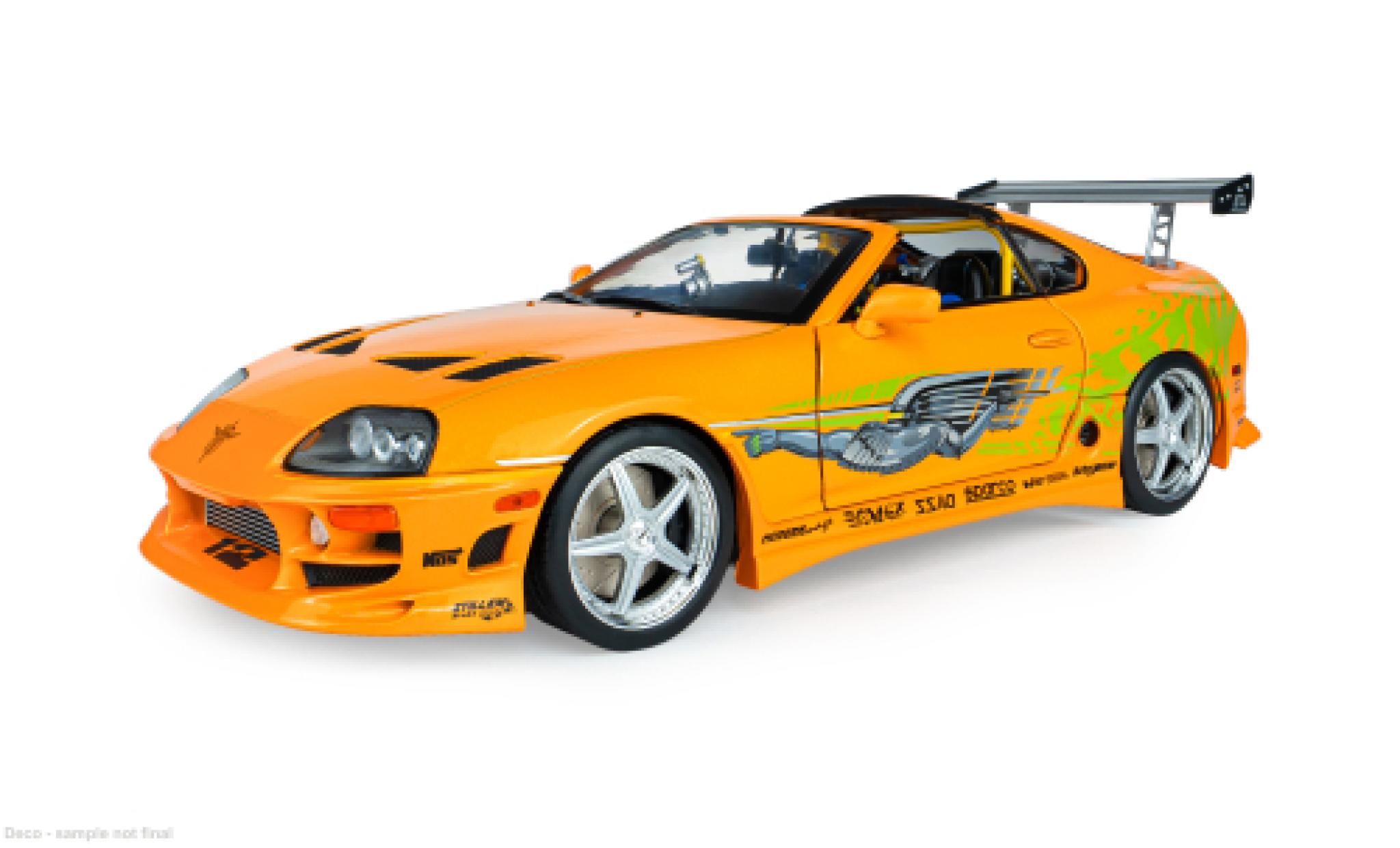 Toyota Supra 1/18 Solido MK4 (A80) orange/gr&Atilde;&frac14;n 2001 Fast &amp; Furious 1:18 diecast model cars