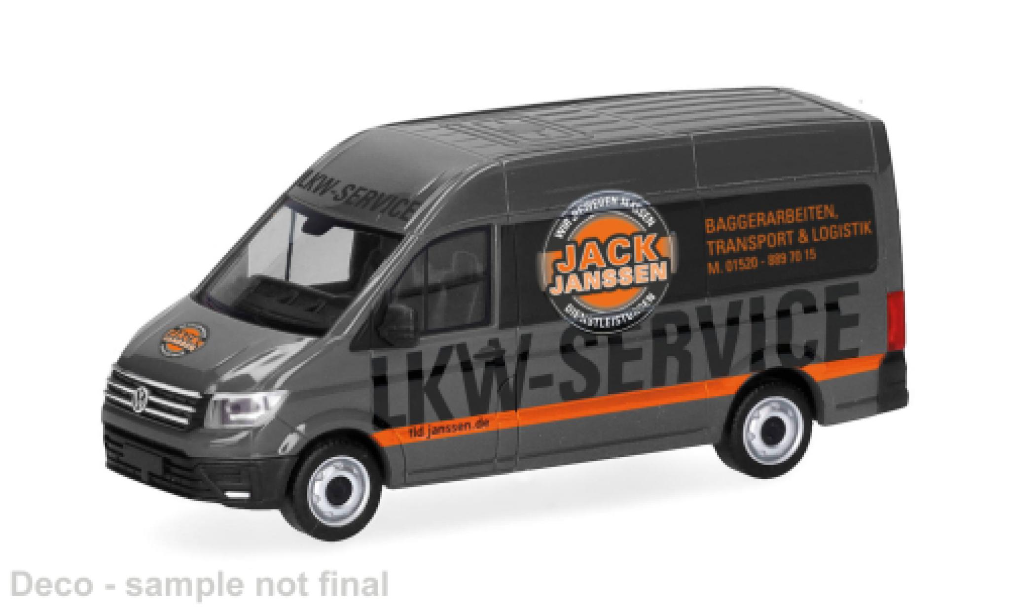 Volkswagen Crafter 1/87 Herpa Kasten HD Jack Janssen 1:87 diecast model cars