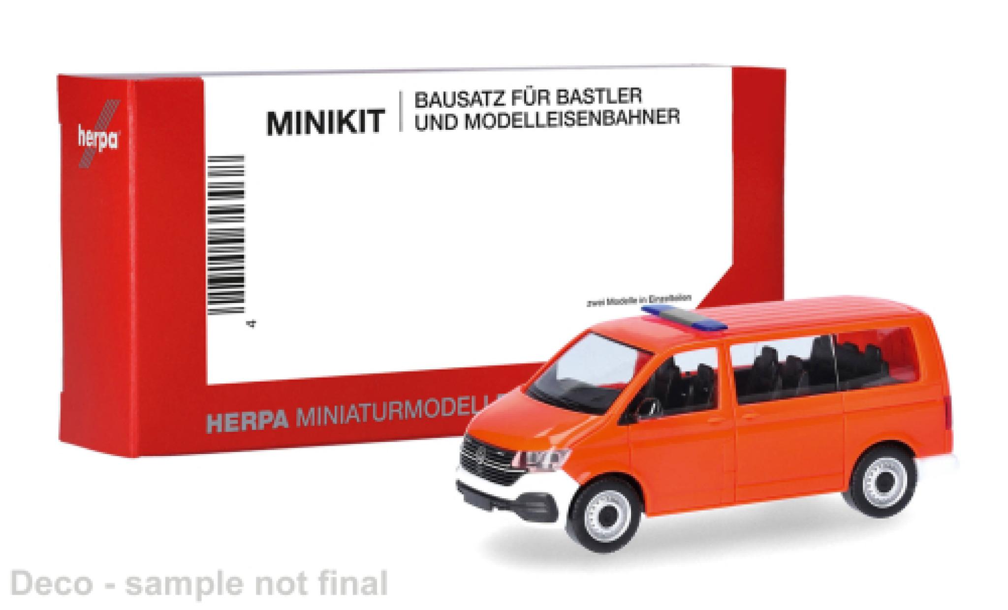 Volkswagen T6 1/87 Herpa MiniKit .1 Bus orange 1:87 diecast model cars