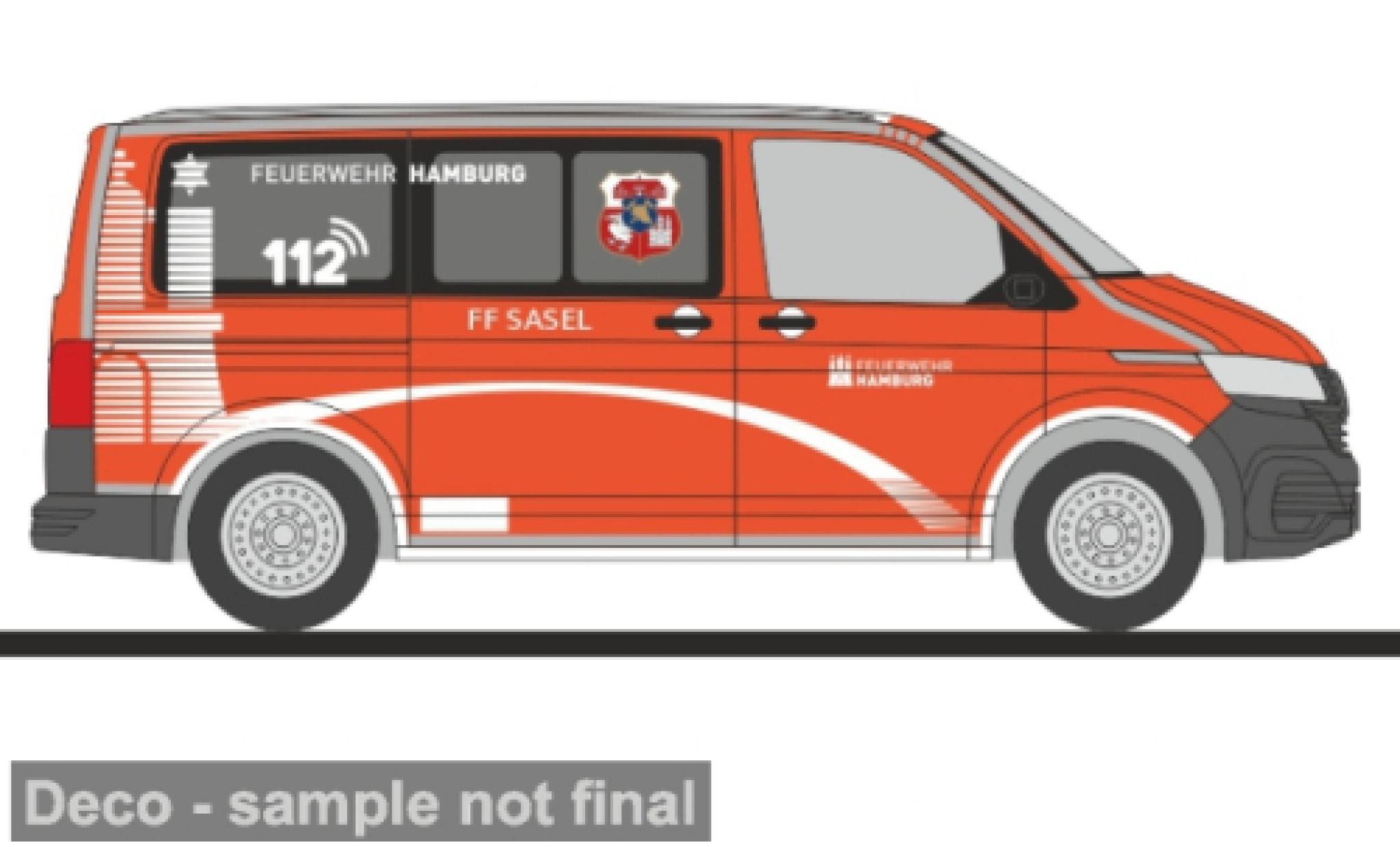 Volkswagen T6 1/87 Rietze .1 FW Hamburg - Sasel 1:87 diecast model cars