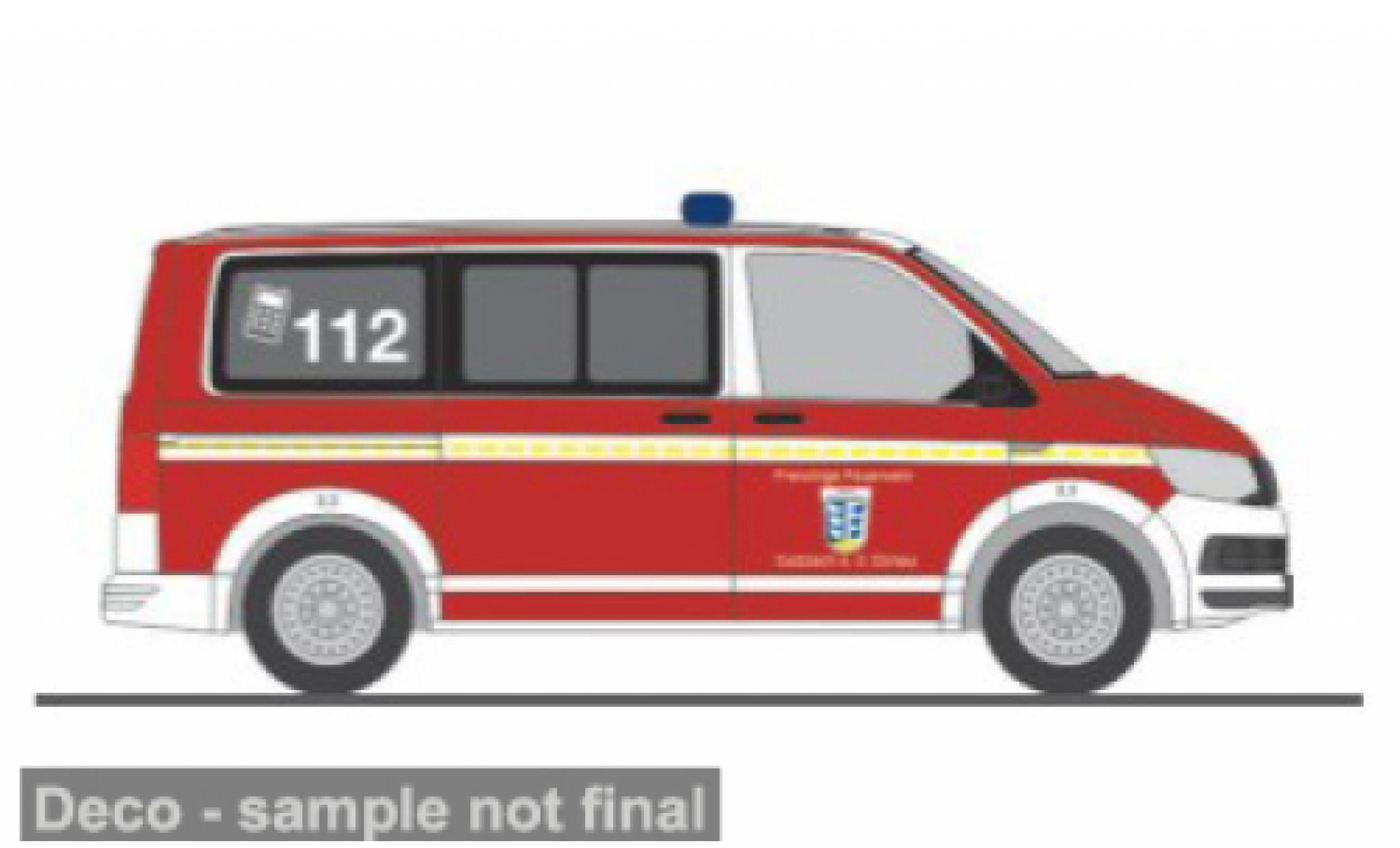 Volkswagen T6 1/87 Rietze .1 FW Sulzbach a.d. Donau 1:87 diecast model cars