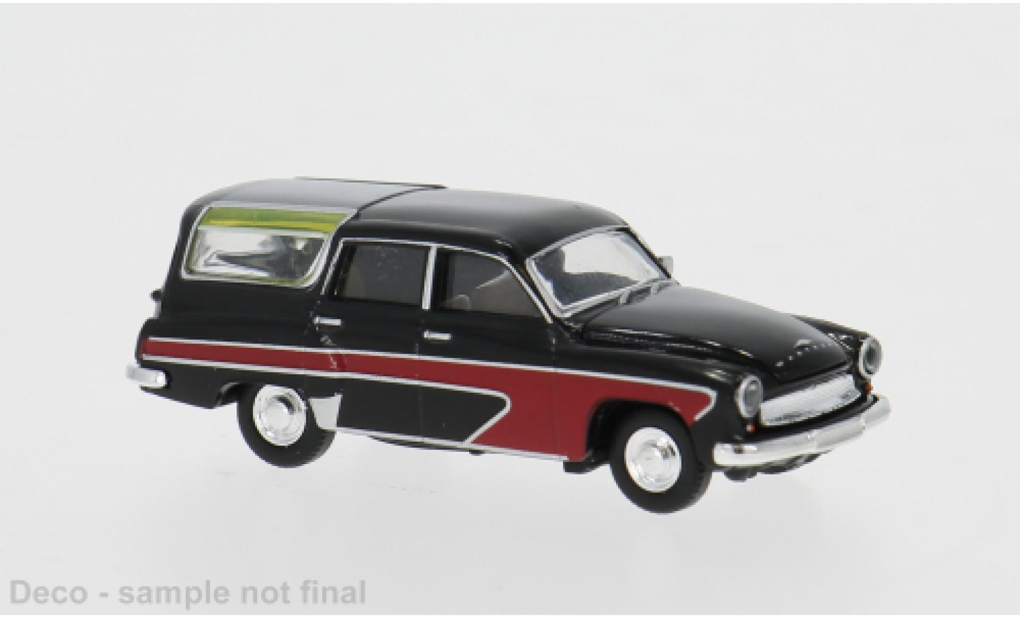 Wartburg 311 1/87 Brekina Camping schwarz/rot 1959 1:87 diecast model cars