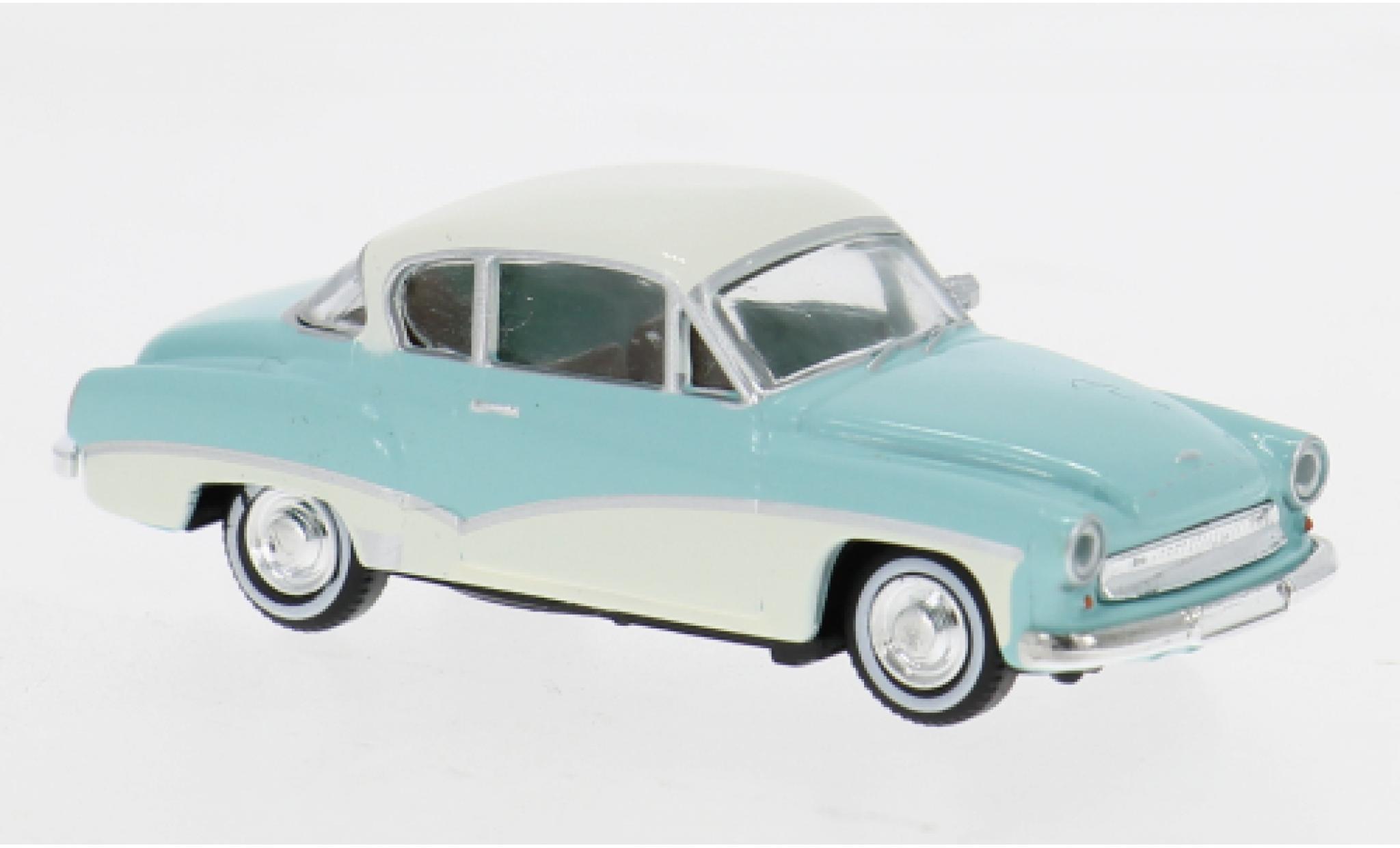 Wartburg 311 1/87 Brekina Coupe blau/weiss 1959 1:87 diecast model cars