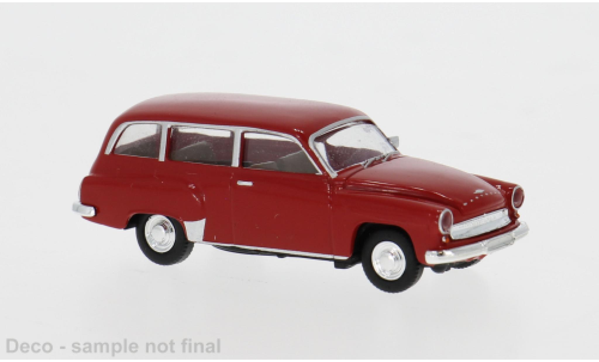 Wartburg 311 1/87 Brekina Kombi rot 1959 1:87 diecast model cars