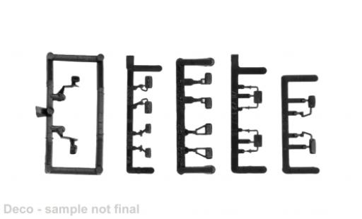 Volkswagen T4 1/87 Herpa - Spiegels&auml;tze ( MB T1 MB T2/814 MB 813) schwarz 1:87 diecast model cars