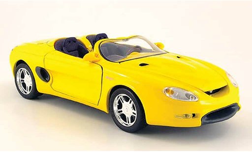 Ford Mustang 1994 1/18 Maisto mach iii yellow diecast model cars