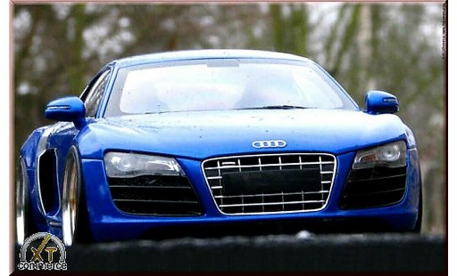 Audi R8 4.2 fsi 1/18 Kyosho 5.2 blue jantes bbs 20 pouces diecast model cars