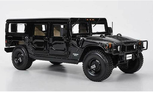 Hummer H1 Base 1/18 Maisto Station Wagon black diecast model cars