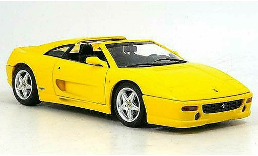 Ferrari F355 Berlinetta 1/18 Hot Wheels Saloon gts yellow 1995 diecast model cars