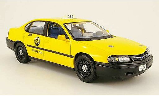 Chevrolet Impala taxi 1/18 Maisto yellow americain diecast model cars