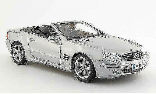 Mercedes Classe SL cabriolet 1/18 Maisto grey 2001 diecast model cars