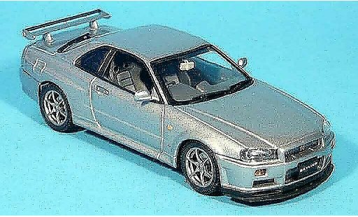 Nissan Skyline R34 1/43 Autoart GTR grey metallisee 1999 diecast model cars