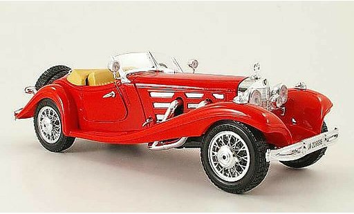 Mercedes 500 Roadster 1/18 Burago red (1:20) 1936 diecast model cars