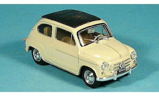 Fiat 600 D 1/43 Brumm closed beige 1960 diecast model cars