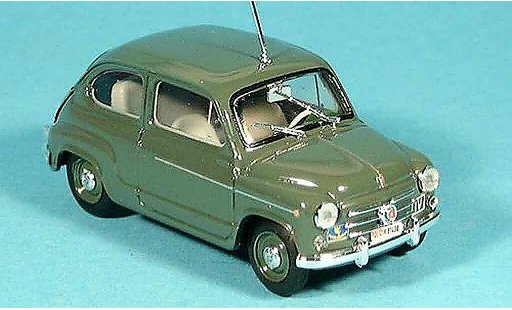 Fiat 600 D 1/43 Brumm police Zivilstreife 1960 diecast model cars