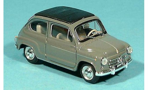 Fiat 600 D 1/43 Brumm grey 1960 diecast model cars