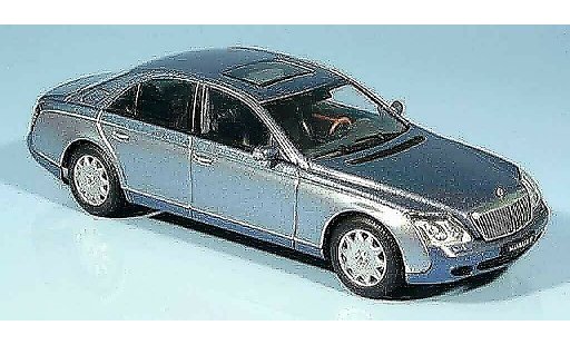 Maybach 57 SWB 1/43 Autoart blue grey metallisee 2002 diecast model cars