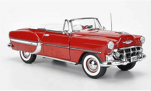 Chevrolet Bel Air Convertible 1/18 Sun Star 1953 red diecast model cars