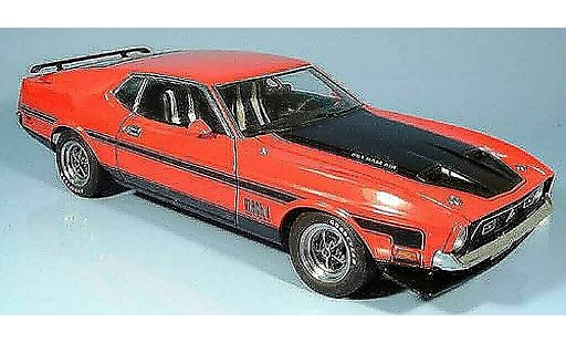 Ford Mustang Mach 1 1/18 Autoart i fastback red diecast model cars