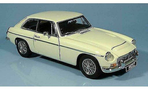 MG B GT 1/18 Autoart coupe creme diecast model cars