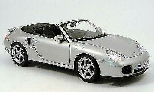 Porsche 911 Turbo 1/18 Maisto cabriolet grey 2003 diecast model cars