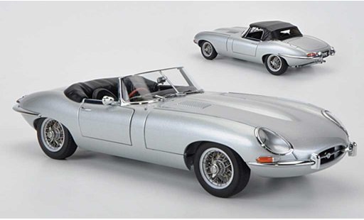 Jaguar E-Type Roadster 1/18 Autoart Series I 3.8 grey diecast model cars