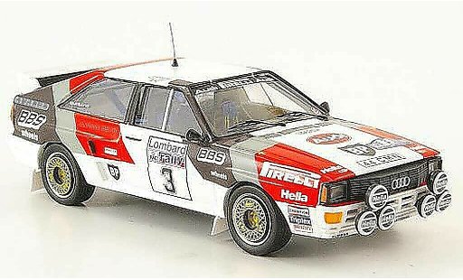 Audi Quattro coupe 1/43 Trofeu winner RAC Blomquist-Cederberg 1983 diecast model cars