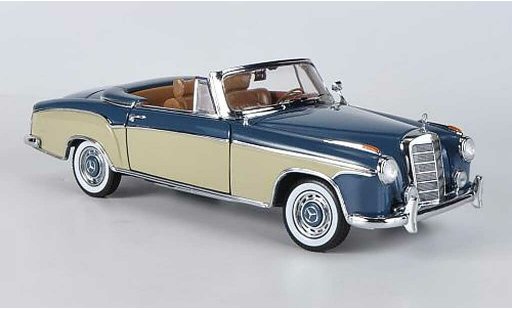 Mercedes 220 Cabriolet 1/18 Sun Star SE Convertible blue/beige 1958 diecast model cars