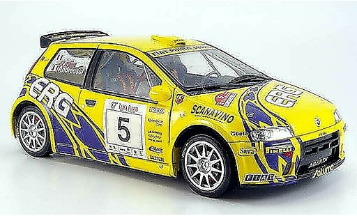 Fiat Punto Rally 1/18 Ricko rallye no.5 erg targa florio 2003 andreucci andreussi diecast model cars