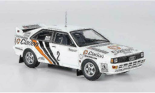 Audi Quattro rallye 1/43 Minichamps No.2 Clarion Eklund/Whitlock Rally Sweden 1984 diecast model cars