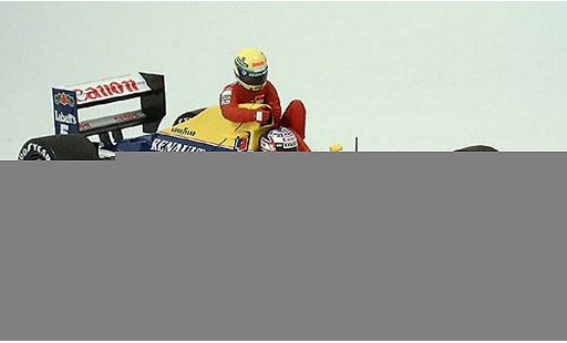 Renault F1 1991 1/18 Minichamps williams fw 14 mansell-senna gp gb diecast model cars