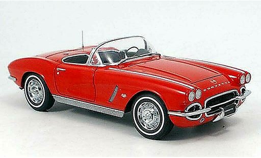 Chevrolet Corvette Convertible 1/18 Autoart C1 red 1962 diecast model cars