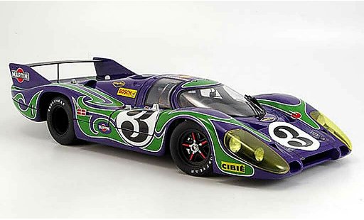 Porsche 917 1970 1/18 Autoart l no.3 hippie zweiter platz le mans diecast model cars