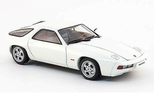 Porsche 928 1977 1/43 Autoart white zu offnende Motorhaube diecast model cars