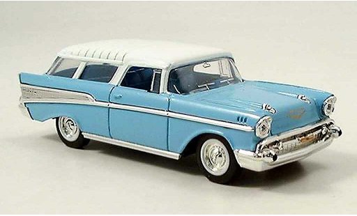 Chevrolet Nomad Station Wagon 1/43 Yat Ming blue 1957 diecast model cars