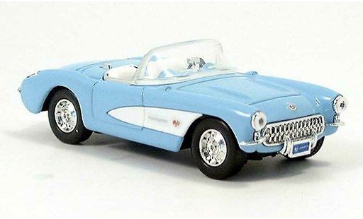 Chevrolet Corvette Convertible 1/43 Yat Ming C1 blue/white 1957 diecast model cars