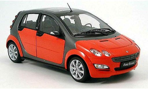 Smart ForFour Base 1/18 Kyosho red grey 2004 diecast model cars
