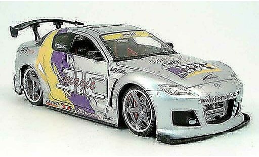 Mazda RX8 Base 1/18 Jada Toys tuning version grey austauschfelgen leige 2004 diecast model cars