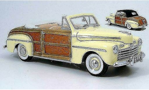 Ford Sportsman Cabriolet 1/18 Yat Ming yellow avec stoffroof zum auswechseln 1946 diecast model cars